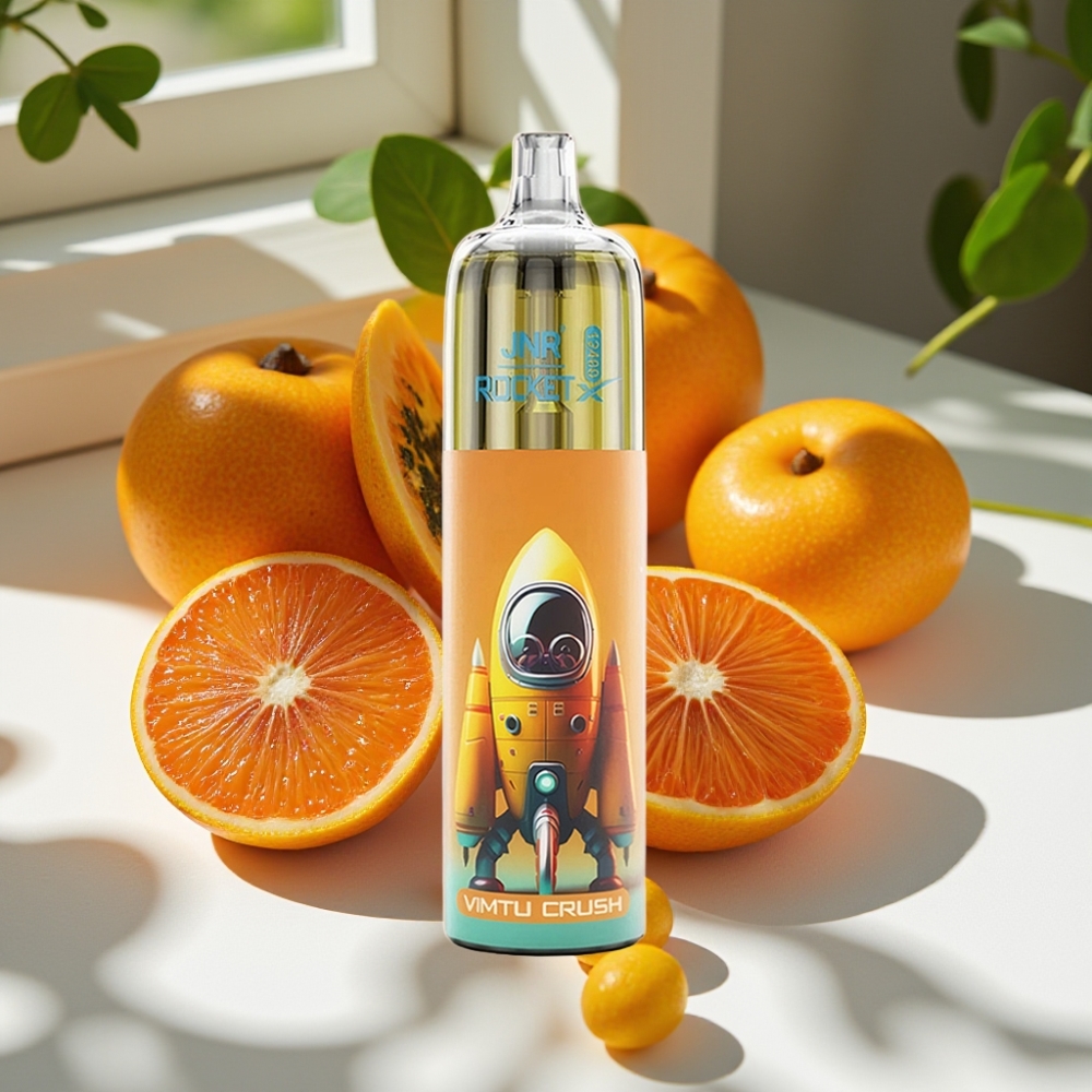 JNR Rocket-X 12400 Puffs Disposable Vape with RGB Lights & Adjustable Airflow Vimtu Crush