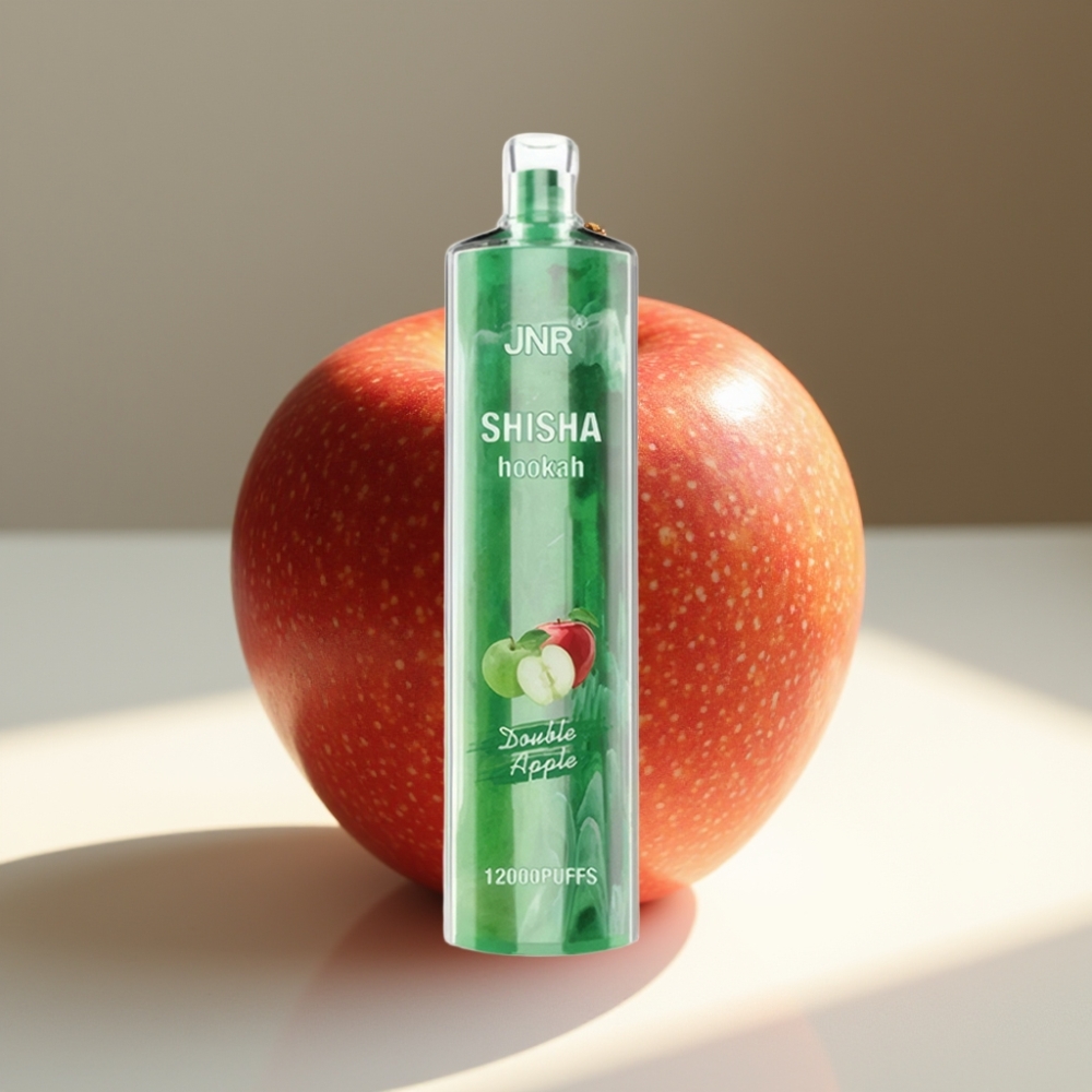 JNR Shisha Hookah 12000 Puffs Disposable Vape Double Apple – 24ml 0.6Ohm Mesh 750mAh Type-C