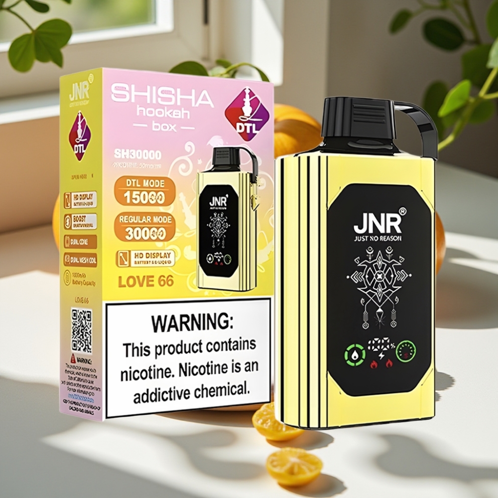 JNR Shisha Hookah Box 20500 Puffs Dual Mesh Disposable Vape with HD Display & Type-C Charge