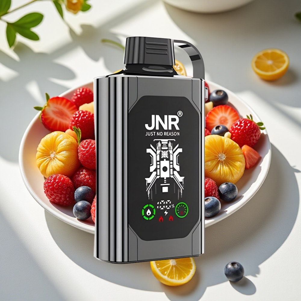JNR Shisha Hookah Box 20500 Puffs HD Display Dual Mesh Coil Disposable Vape Mixed Berry Ice