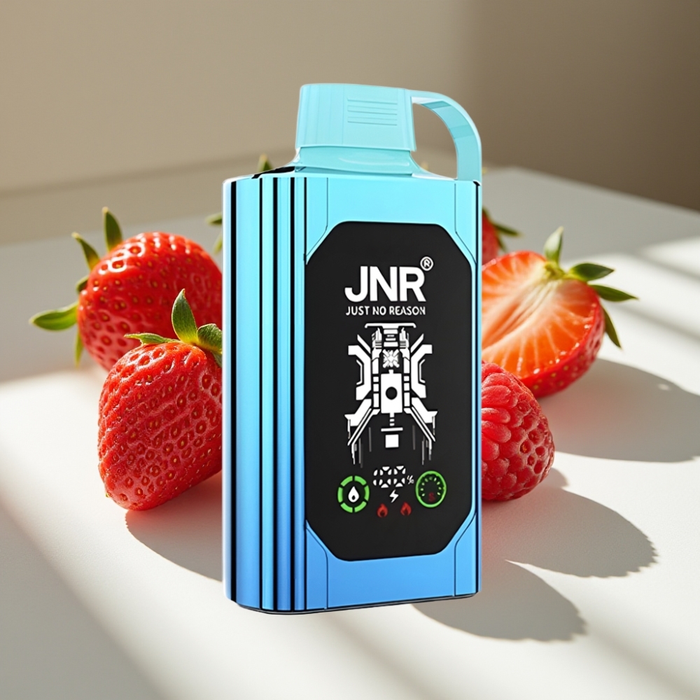 JNR Shisha Hookah Box 20500 Puffs HD Display Dual Mesh Coil Type-C Disposable Vape Strawberry Raspberry Candy