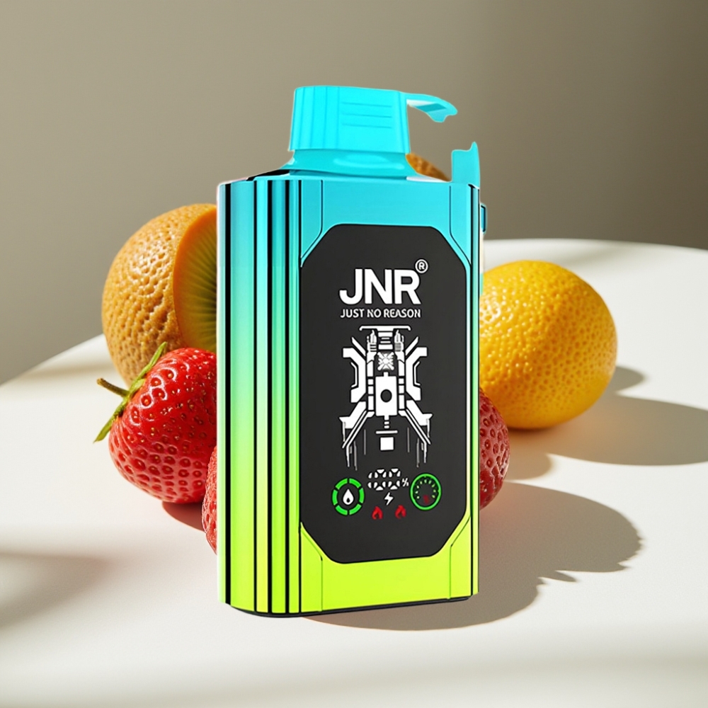 JNR Shisha Hookah Box 20500 Puffs HD Display Dual Mesh Disposable Vape Strawberry Kiwi