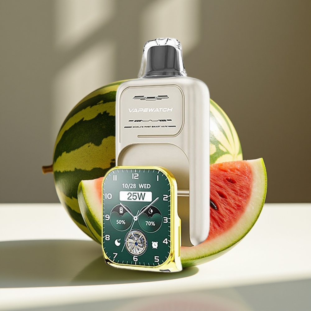 JNR VapeWatch 30000 Puffs Disposable Vape Watermelon Ice 19mL 5% Dual Mesh