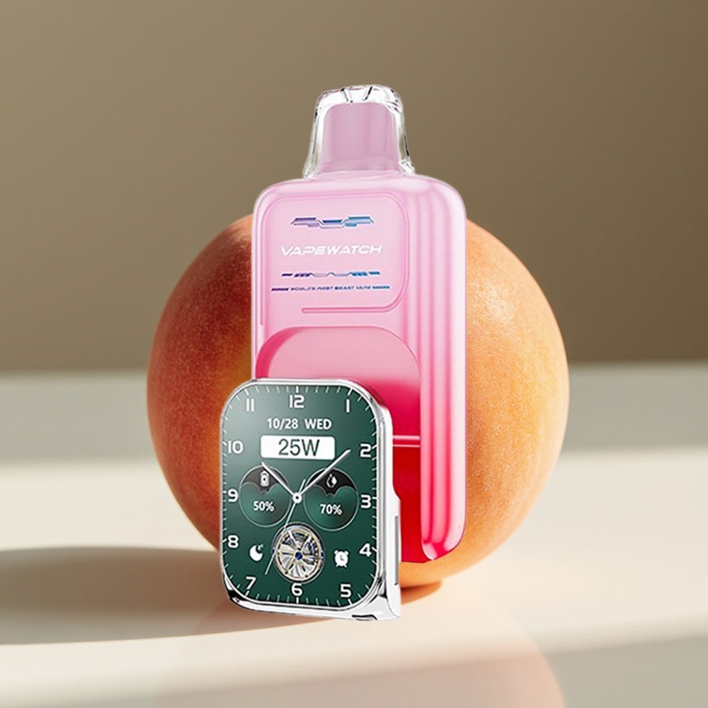 JNR VapeWatch 30000 Puffs Dual Mesh 19mL Peach