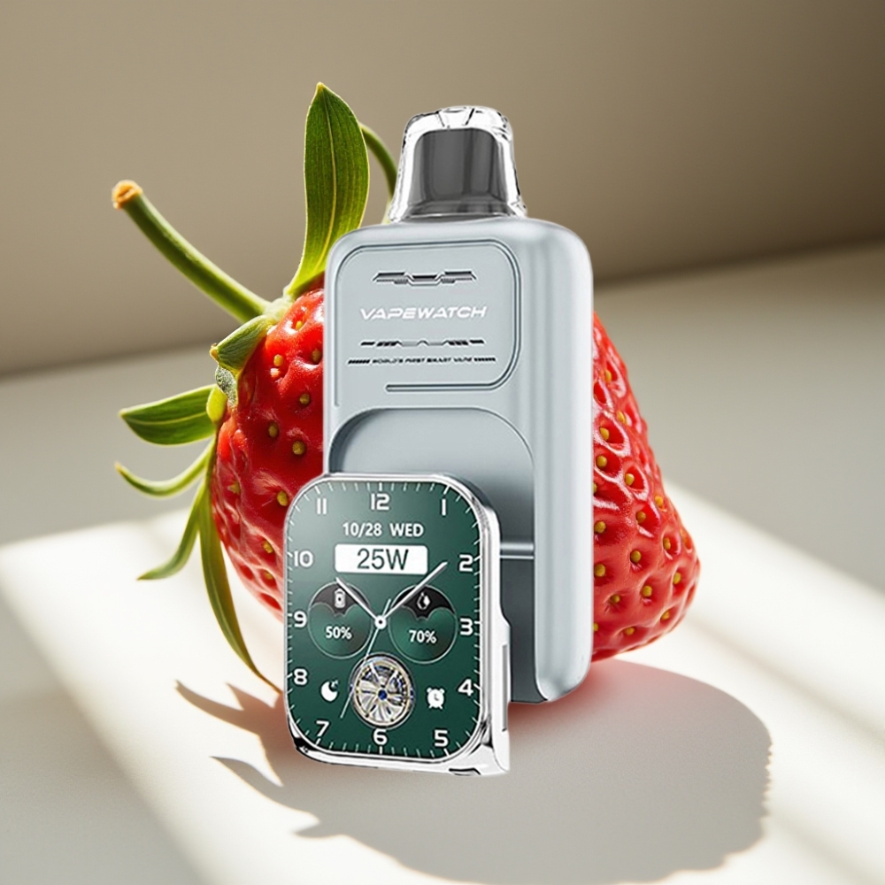 JNR VapeWatch 30000 Puffs Dual Mesh 19mL Strawberry Ice