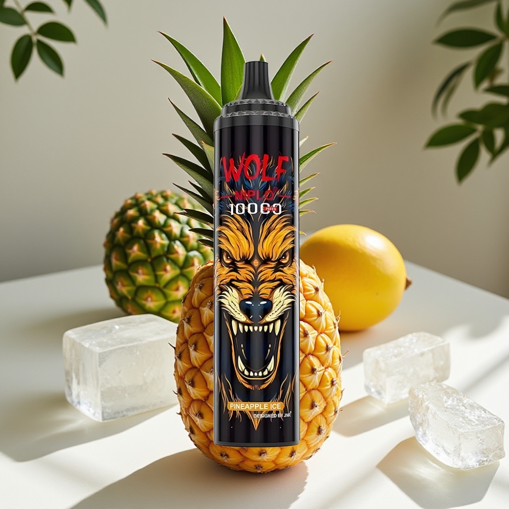 JNR Wolf Niplo 10000 Puffs 20ml 5% Pineapple Ice