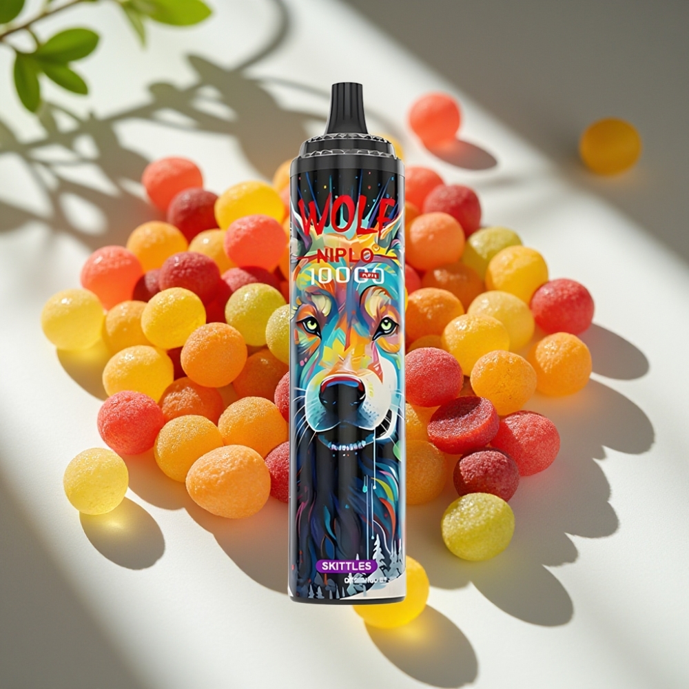 JNR Wolf Niplo 10000 Puffs 20ml Mesh 5% Skittles