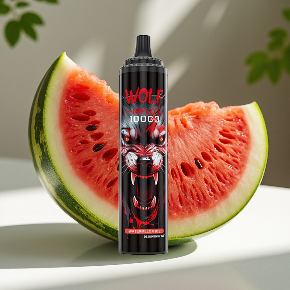 JNR Wolf Niplo 10000 Puffs Disposable Vape 20ml 5% Watermelon Ice