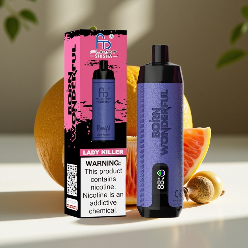RandM Fumot Shisha 10000 Puffs Disposable Vape with LED Indicator & Type-C Port Lady Killer
