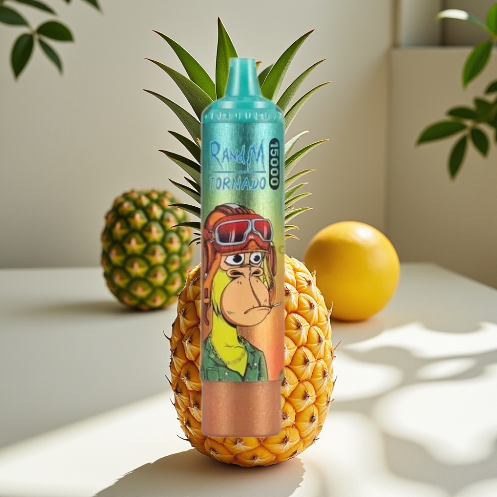 RandM Fumot Tornado 15000 Puffs 25ml Mesh Coil Disposable Vape Iced Pineapple