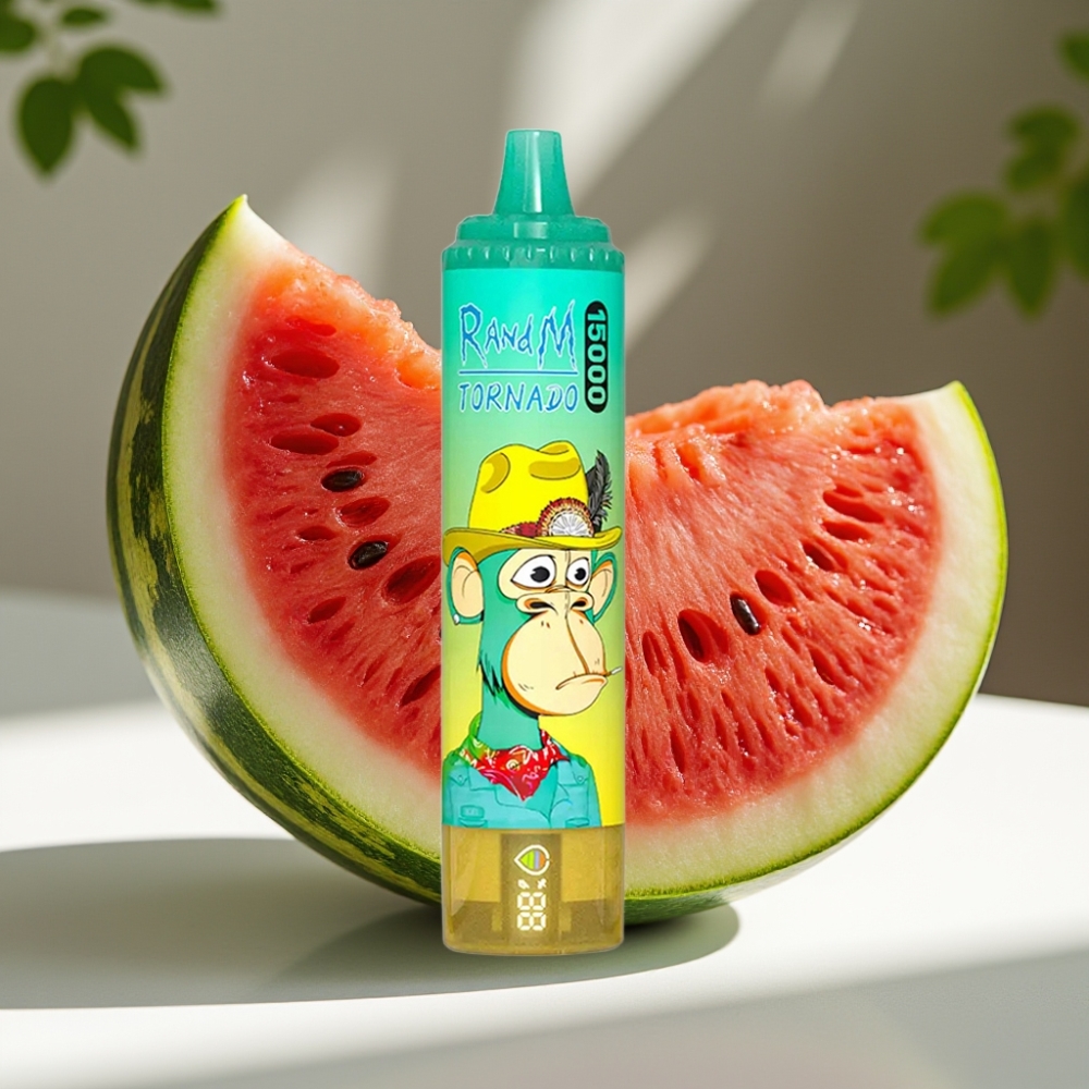 RandM Fumot Tornado 15000 Puffs 25ml Mesh Coil Disposable Vape Watermelon Ice