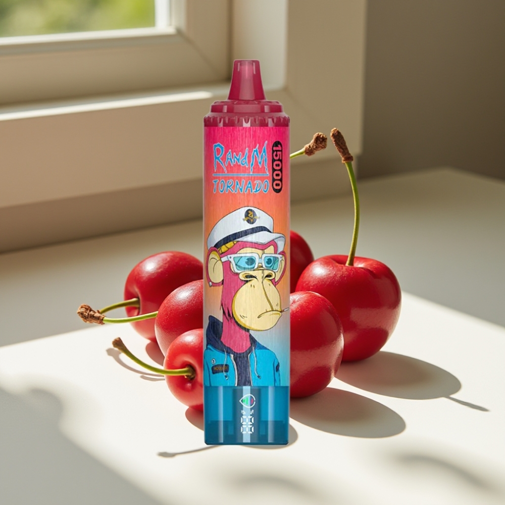 RandM Fumot Tornado 15000 Puffs 25ml Mesh Disposable Vape Cherry