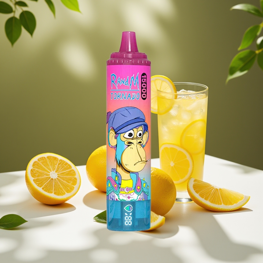 RandM Fumot Tornado 15000 Puffs Disposable Vape 25ml 850mAh Mesh Coil Lemonade