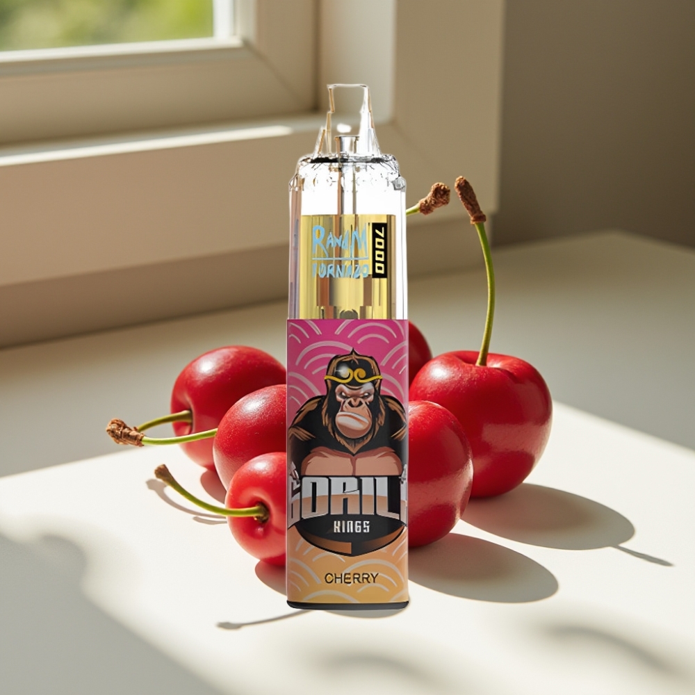 RandM Fumot Tornado 7000 Puffs Mesh Coil Disposable Vape Cherry