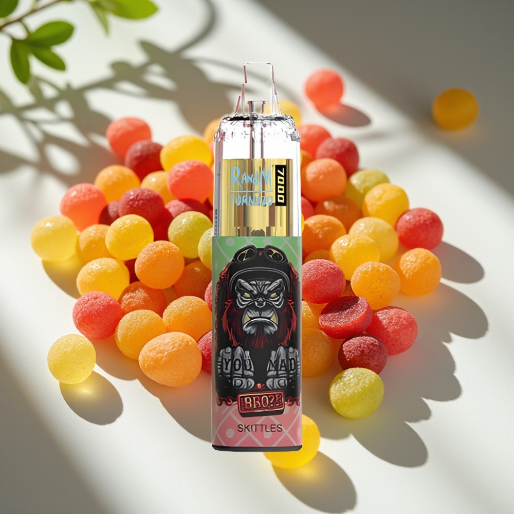 RandM Fumot Tornado 7000 Puffs Mesh Coil Disposable Vape Skittles