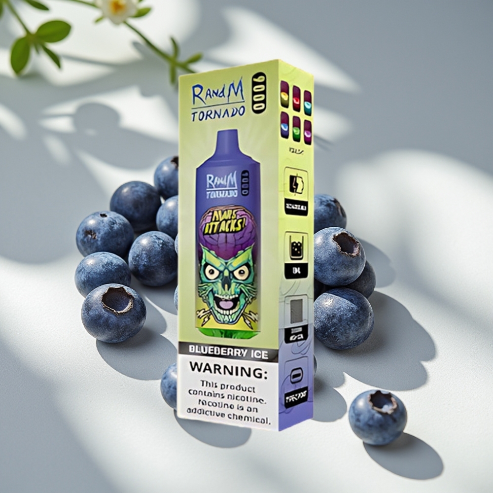 RandM Fumot Tornado 9000 Puffs 18mL Mesh Coil RGB Display Disposable Vape