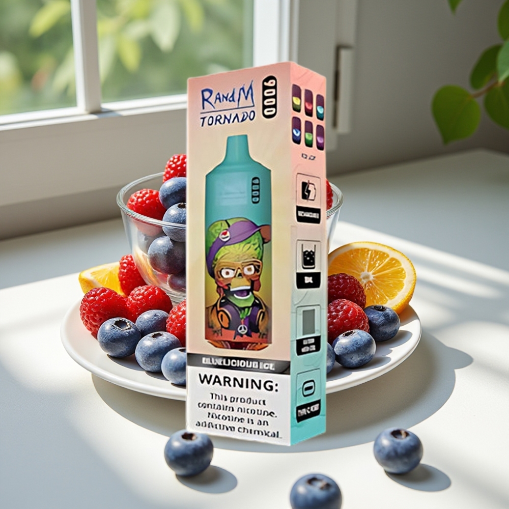RandM Fumot Tornado 9000 Puffs Disposable Vape with Mesh Coil & RGB Display - 54 Flavors