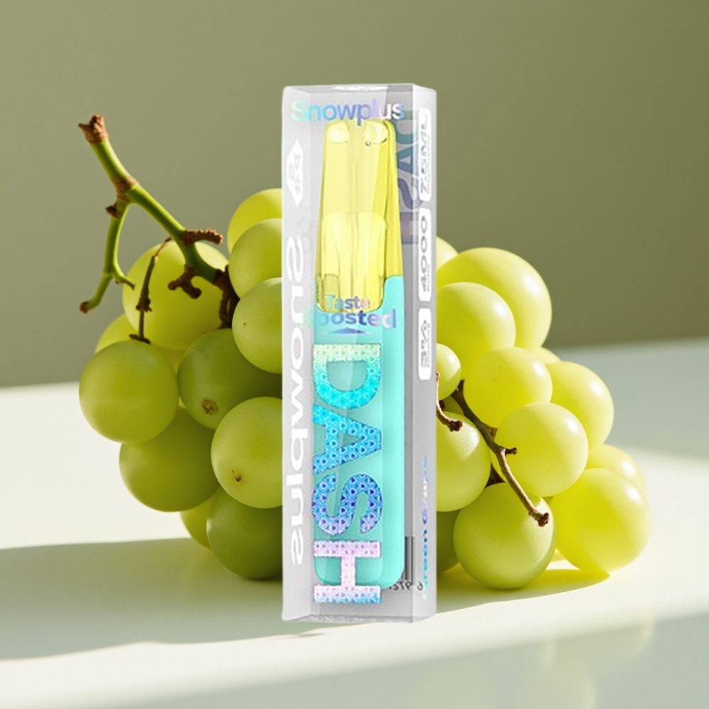 Snowplus Dash 4000 Puffs Ceramic Disposable Device Green Grape
