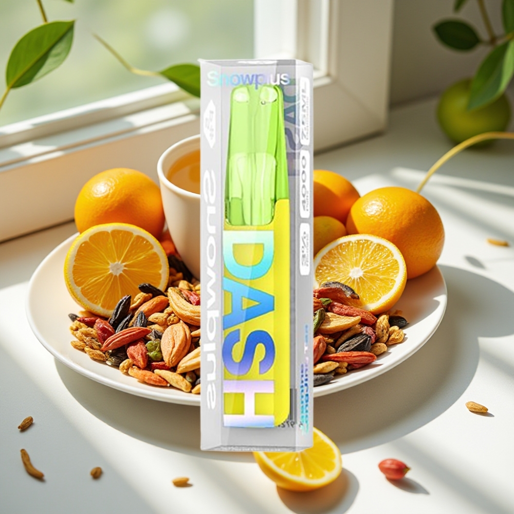 Snowplus Dash 4000 Puffs Ceramic Disposable Device Jasmine LongJing Tea