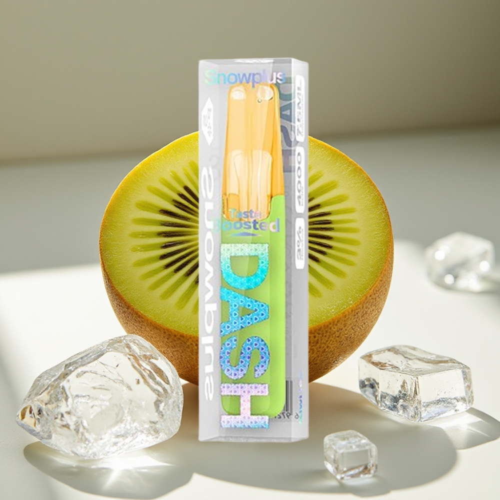 Snowplus Dash 4000 Puffs Ceramic Disposable Device Kiwi Ice
