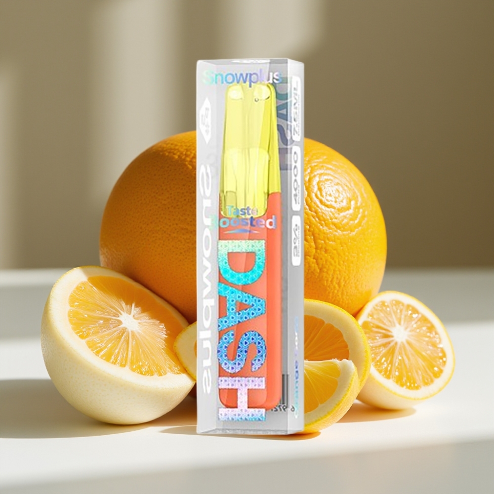 Snowplus Dash 4000 Puffs Ceramic Disposable Device Orange Soda