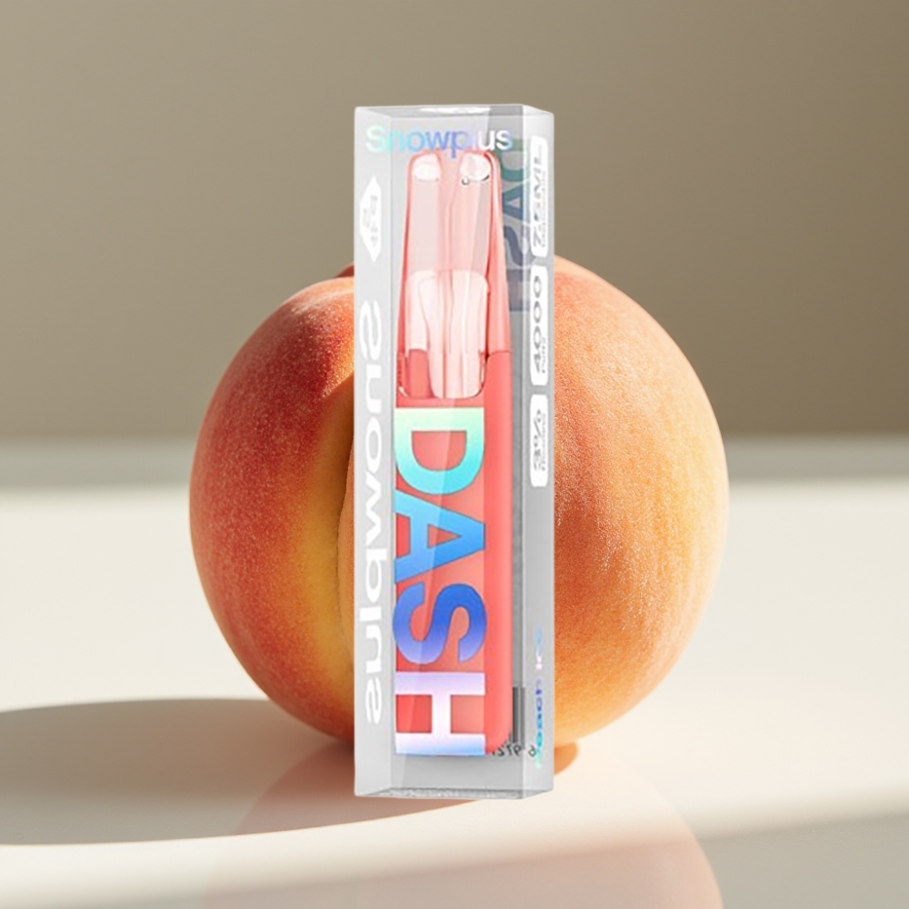 Snowplus Dash 4000 Puffs Ceramic Disposable Device – Peach Ice