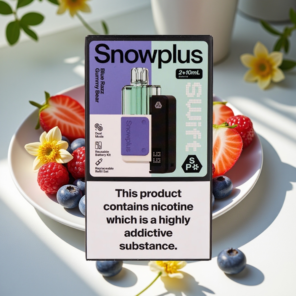 Snowplus Swift 5000 Puffs Dual Mesh Prefilled Pod Kit Blue Razz Gummy Bear