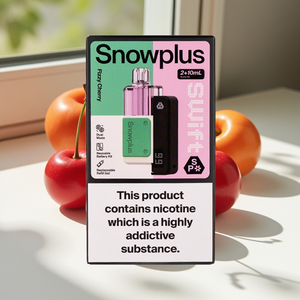 Snowplus Swift 5000 Puffs Dual Mesh Prefilled Pod Kit Fizzy Cherry