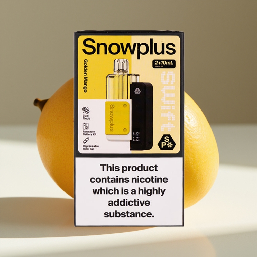 Snowplus Swift 5000 Puffs Dual Mesh Prefilled Pod Kit Golden Mango