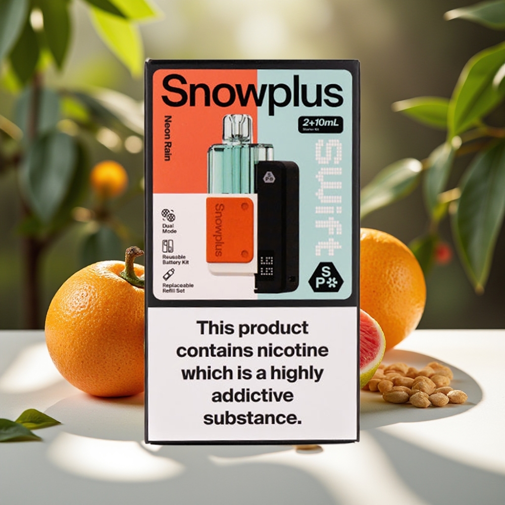 Snowplus Swift 5000 Puffs Neon Rain Dual Mesh Pod Kit