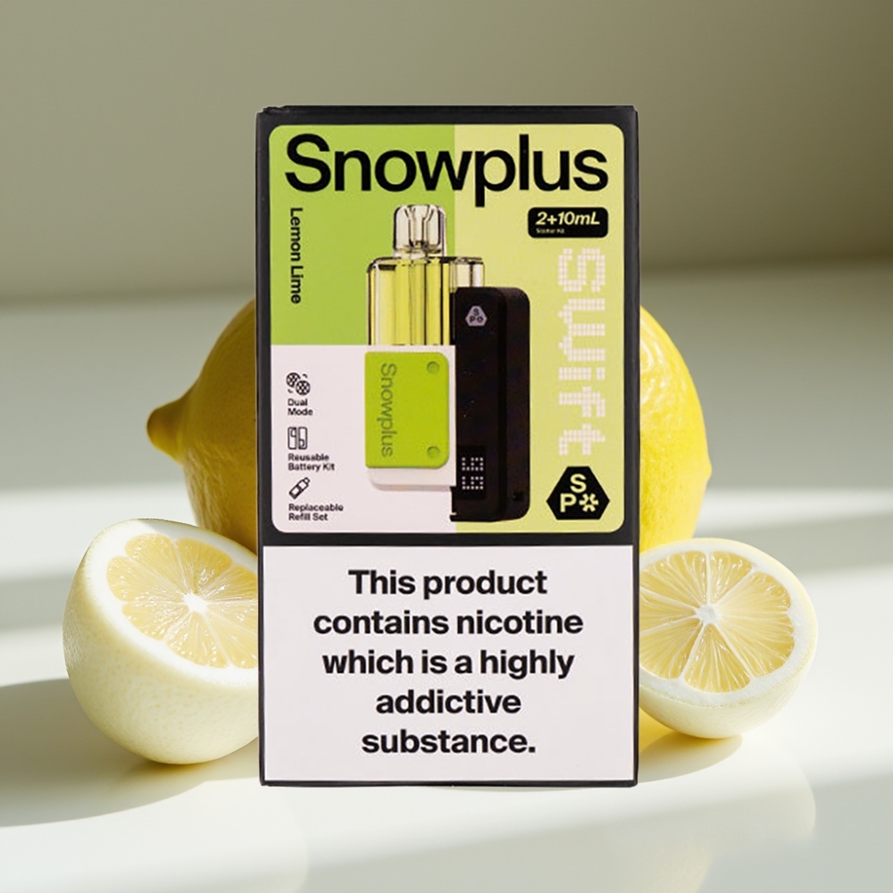 Snowplus Swift 5000 Puffs Prefilled Pod Kit – Dual Mesh, 1000 mAh, Lemon Lime