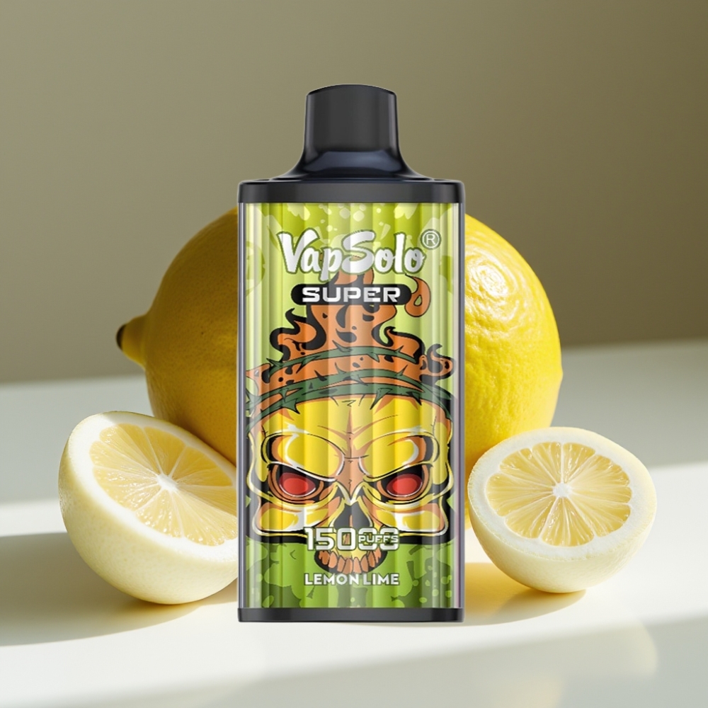 Vapsolo Super 15000 Puffs 40ml Mesh Coil Disposable Vape Lima Limon