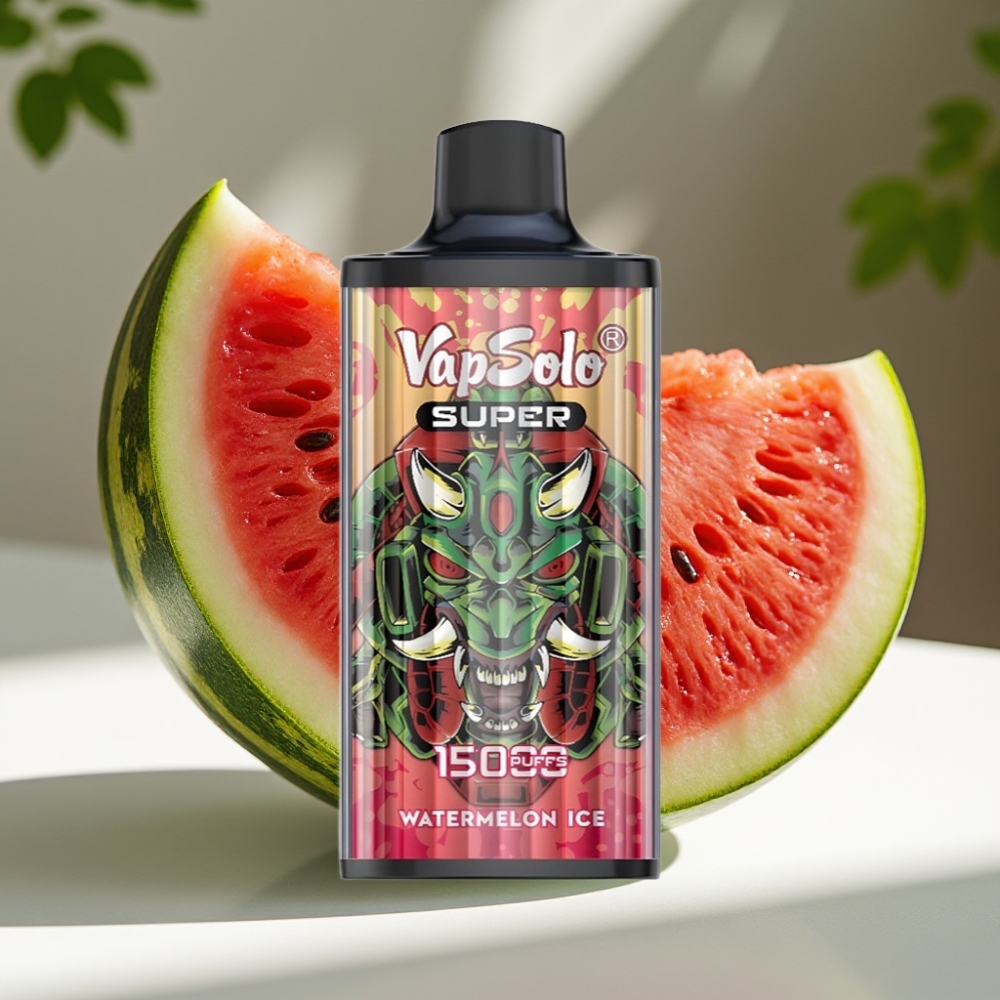 Vapsolo Super 15000 Puffs 40ml Mesh Coil Disposable Vape Watermelon Ice
