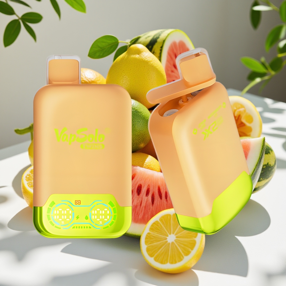 Vapsolo Twins 20000 Puffs 40ml Dual Tank Disposable Vape Lemon Lime & Watermelon Ice