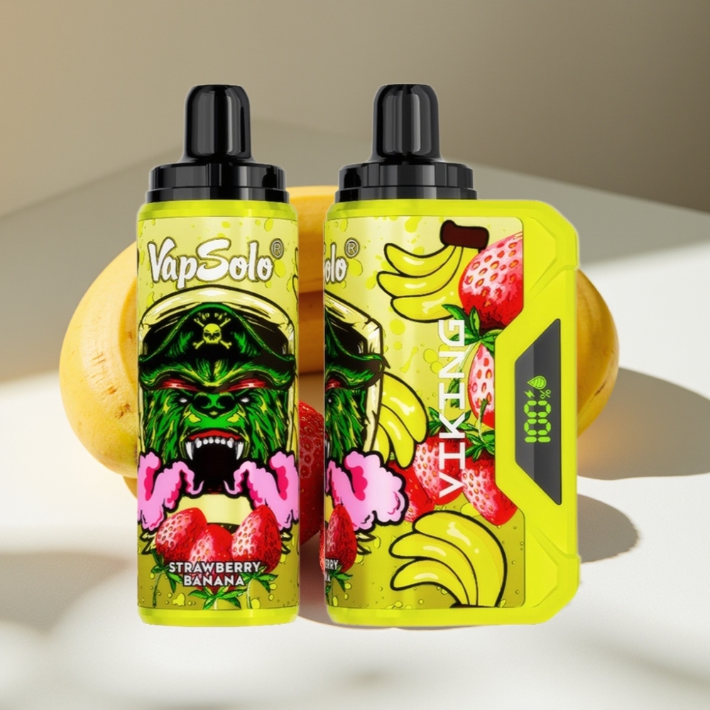 VapSolo VIKING 12000 Puffs 22ml Disposable Vape Strawberry Banana