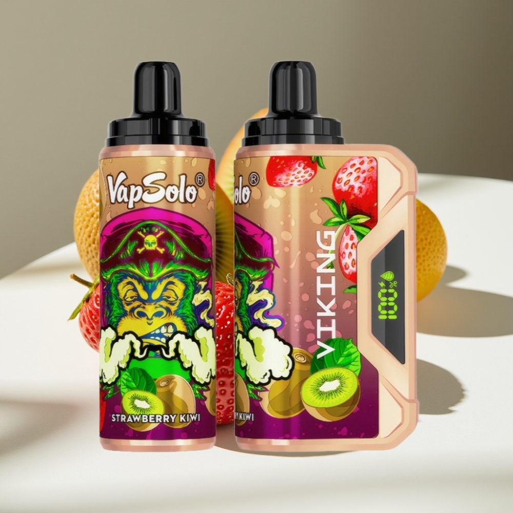 VapSolo VIKING 12000 Puffs 22ml Disposable Vape Strawberry Kiwi