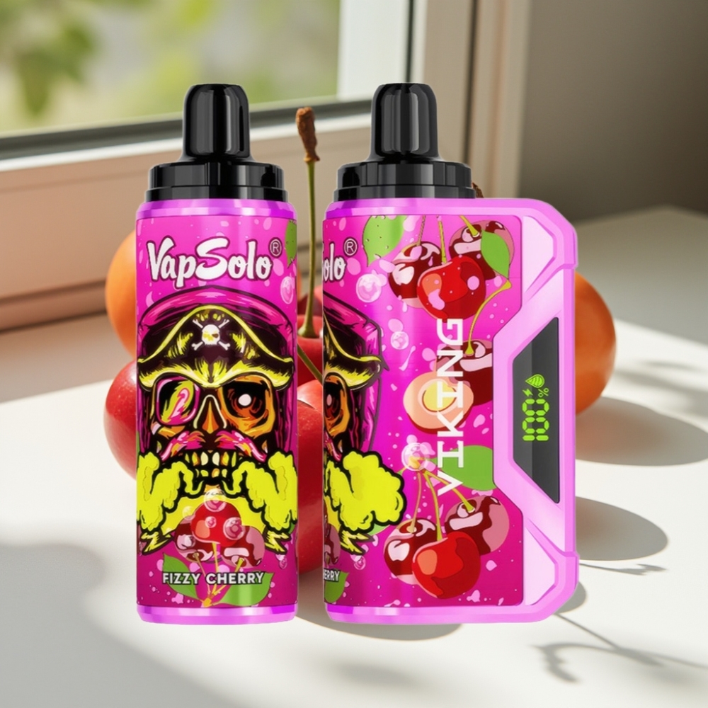 VapSolo VIKING 12000 Puffs 22ml Fizzy Cherry Disposable Vape