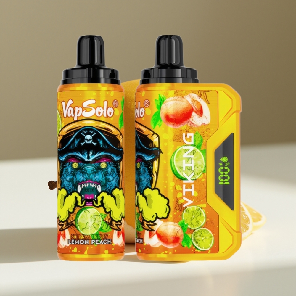 VapSolo VIKING 12000 Puffs 22ml Lemon Peach Disposable Vape