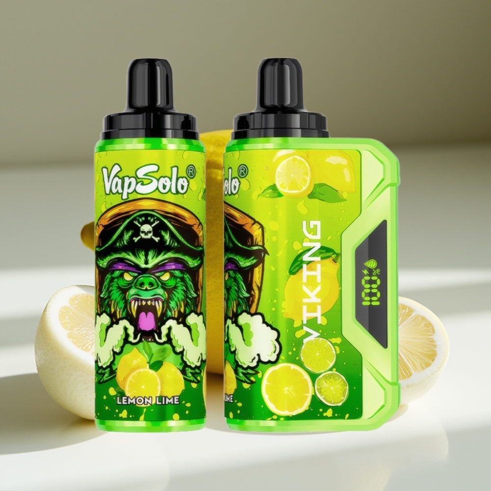 VapSolo VIKING 22mL 12000 Puffs Lemon Lime Disposable Vape
